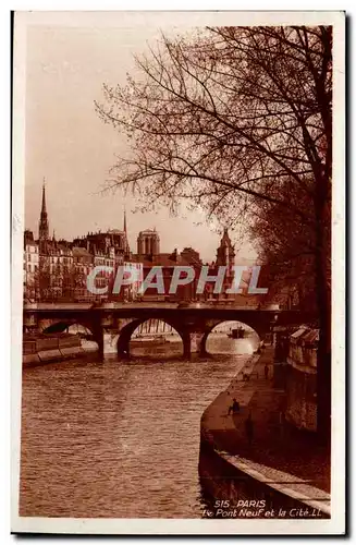 Paris Ansichtskarte AK Le pont Neuf et la cite