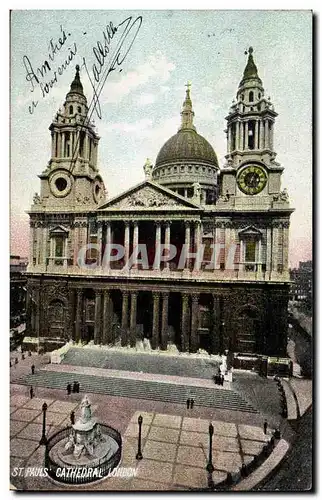 Great Britain Londres London Ansichtskarte AK St Paul&#39s cathedral