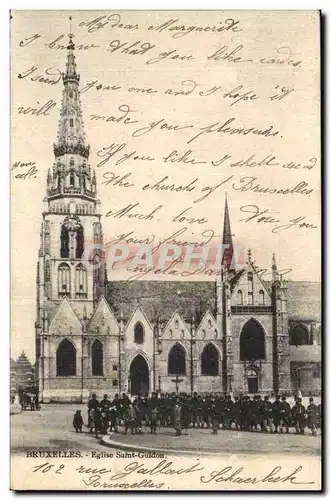 Belgie Belgique Bruxelles Ansichtskarte AK Eglise Saint Guidon