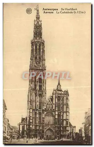 Belgie Belgique Anvers Cartes postales La cathedrale