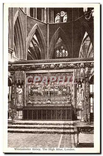 Great Britain Cartes postales Westminster abbey The high altar London