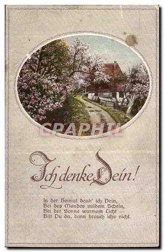 Ansichtskarte AK Fantaisie Ich denke dein