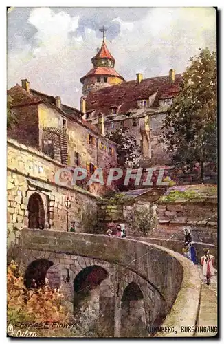 Allemagne Cartes postales Nurnberg Burgeingang