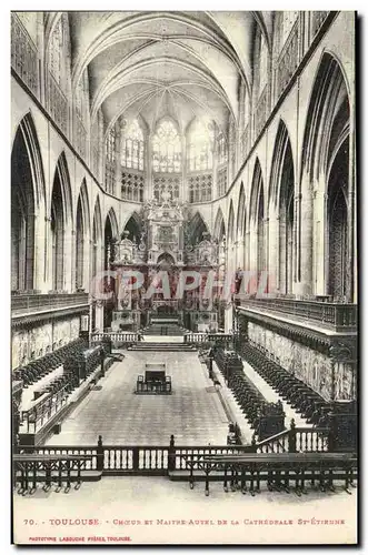 Toulouse Ansichtskarte AK Choeur et maitre autel de la cathedrale St Etienne