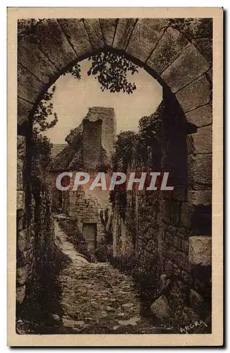 Vallee de la Dordogne Cartes postales Beynac La ruelle montante conduisant au chateau
