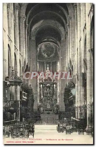 Toulouse Ansichtskarte AK Interieur de l&#39eglise Saint Sernin