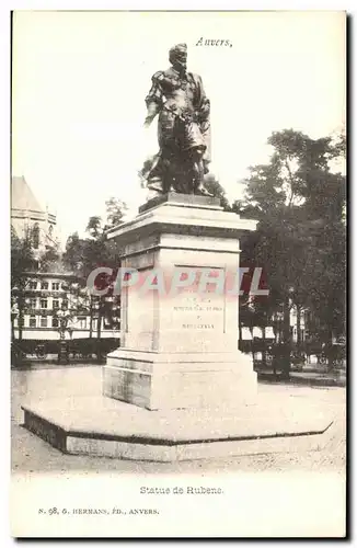 Belgie Belgique Anvers Cartes postales Statue de Rubens