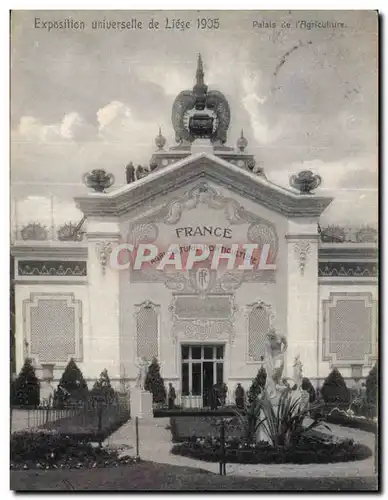 Belgie Belgique Liege Cartes postales Exposition universelle de Liege 195 Palais de l&#39agriculture