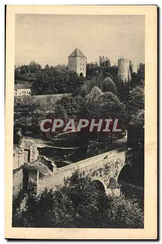 Luxembourg Cartes postales Partie du GRund Ruines d'une ecluse fortifiee et tours du plateau du Rham