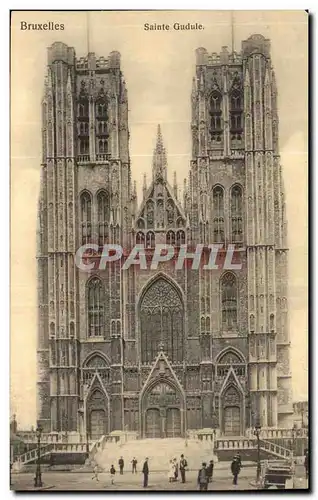 Belgie Belgique Bruxelles Cartes postales Eglise Ste Gudule