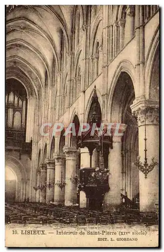 Lisieux Ansichtskarte AK Interieur de la cathedrale Saint Pierre