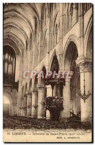 Lisieux Cartes postales Interieur de la cathedrale Saint Pierre