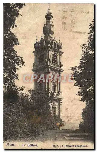 Belgique Mons Cartes postales le beffroi