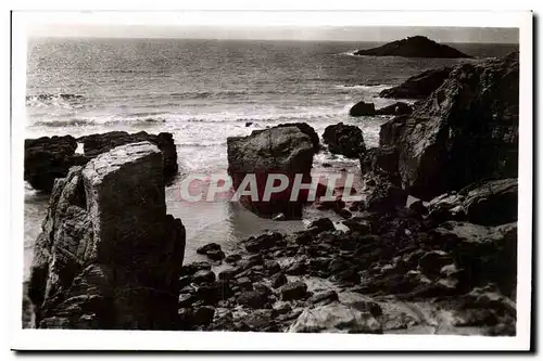 Quiberon Cartes postales La cote sauvage vers Port Pigeon et l&#39ile de la TRuie