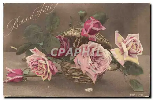 Cartes postales Fantaisie Bonne FEte Fleurs