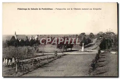 Pelerinage du calvaire de Pontchateau Ansichtskarte AK Perspective sur le chemin menant au Golgotha