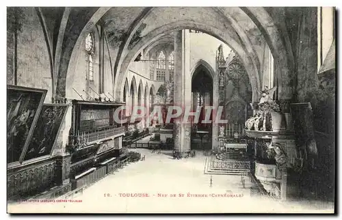 Toulouse Cartes postales Nef de St Etienne (cathedrale)