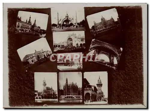 Paris Tour Eiffel Exposition de 1900 RaRe photo d&#39epoque