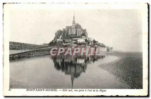 Mont Saint Michel Cartes postales Cotre sud vue prise a l&#39est de la digue