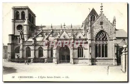 Cherbourg Ansichtskarte AK L&#39eglise Sainte Trinite