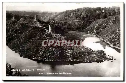 Creuse Crozant Cartes postales Vue d'ensemble des ruines