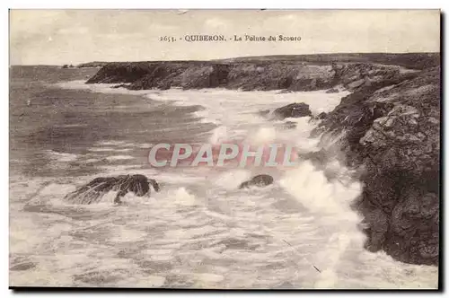 Quiberon Ansichtskarte AK La pointe du Scouro