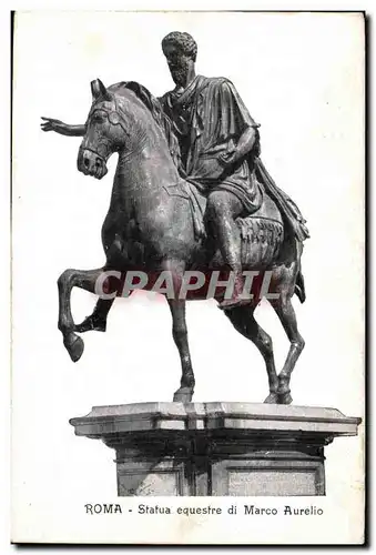 Italie Italie Roma Ansichtskarte AK Statua equestre di Marco Aurelio