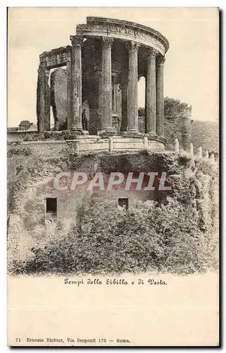 Italie Italie Roma Cartes postales Tempi della Sibilla e di Vesta