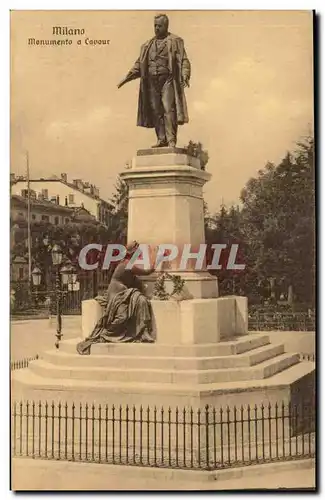 Italie Italie Milano Ansichtskarte AK Monumento a Cavour