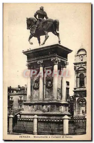 Italie Italie Venezia Ansichtskarte AK Monumento a Colleoni di fianco