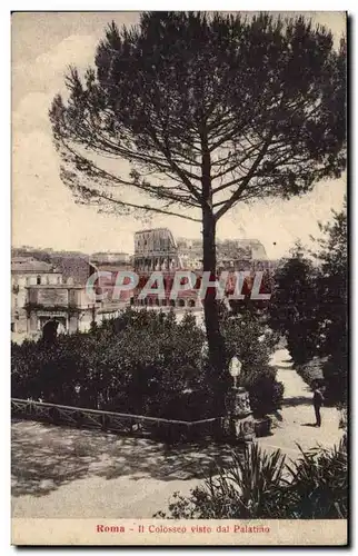 Italie Italia Rome Ansichtskarte AK Il Colosseo visto dal Palatino