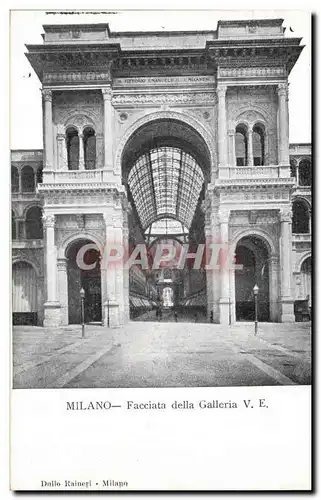 Italie Italia Milano Cartes postales Facciata della Galleria