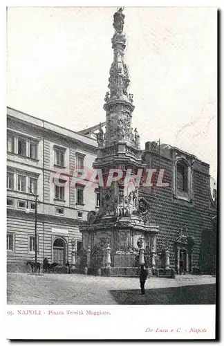 Italie Italia Napoli Ansichtskarte AK Piazza TRinita Maggiore