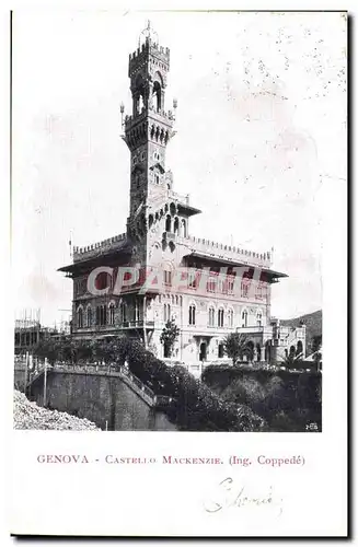 Italie Italia Genova Cartes postales Casteloo Mackenzie (Ing Coppede)