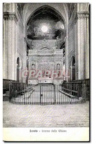 Italie Italia Loreto Ansichtskarte AK Interno della Chiesa