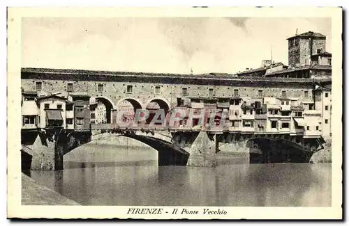 Italie - Italia - Firenze - Il Ponte Vecchio - Ansichtskarte AK