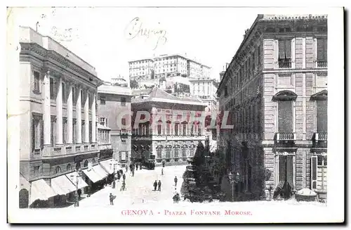 Italie - Italia - Genova - Genoa - Piazza Fontane Morose - Ansichtskarte AK