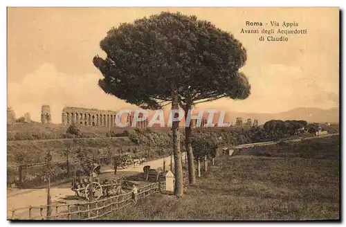 Italie - Italia - Roma - Rome - Via Appia Avanzi degli Acquedotti di Claudio Ansichtskarte AK