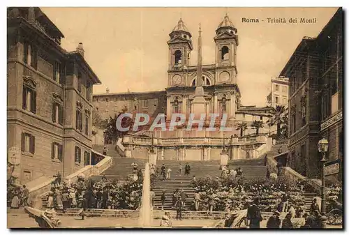 Italie - Italia - Roma - Rome - Trinita dei Monti Cartes postales