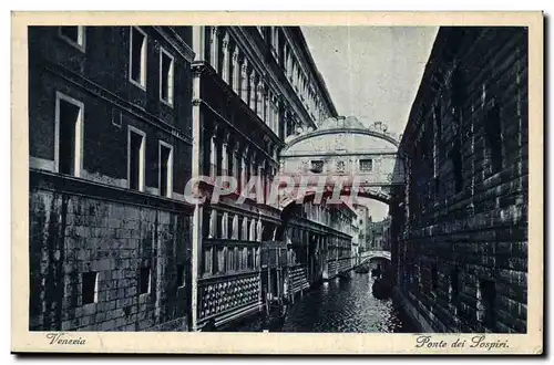 Italie Italia Venezia Ansichtskarte AK Ponte del Sospiri