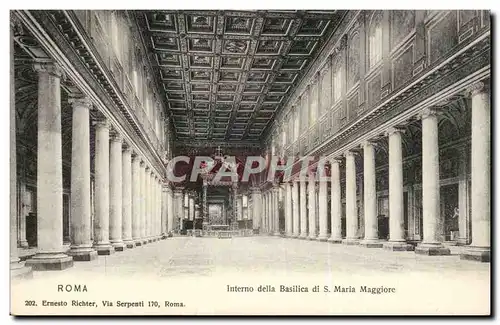 talie Italia Roma Ansichtskarte AK Interno della Basilica di S Maria Maggiore