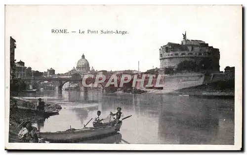 talie Italia Roma Ansichtskarte AK Rome le pont Saint Ange