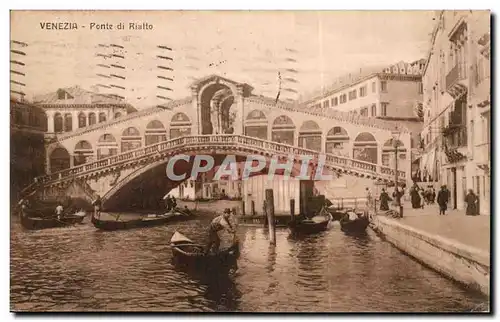 Italie Italia Venezia Ansichtskarte AK Ponte di Rialto