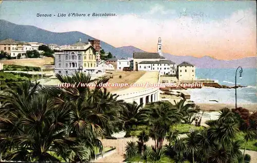 Italie italia Genova Cartes postales lida d'alboro e Boccadasse