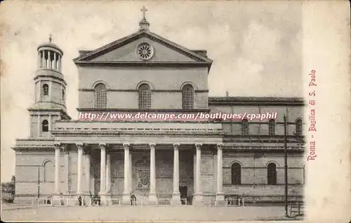 Italie italia Roma Ansichtskarte AK Basilica di S Paolo