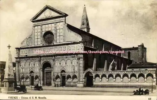 Italie italia Firenze Ansichtskarte AK Chiesa di S M Novella