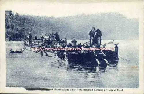 Italie italia Ricostruzione delle Navi Imperiali Romande nel lago di Nemi Genzano di Roma