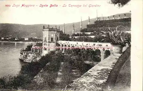 Italie italia lago Maggiore Cartes postales Isola Bella La Terrasse del Giardino