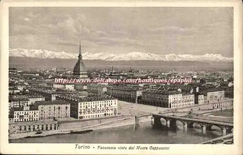 Italie Italia Torino Ansichtskarte AK Panorama visto del Monte CAppuccini