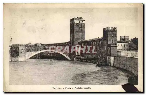 Italie Italia Verona Cartes postales Ponte e Costella vecchio